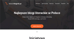 Desktop Screenshot of literackiblogroku.pl
